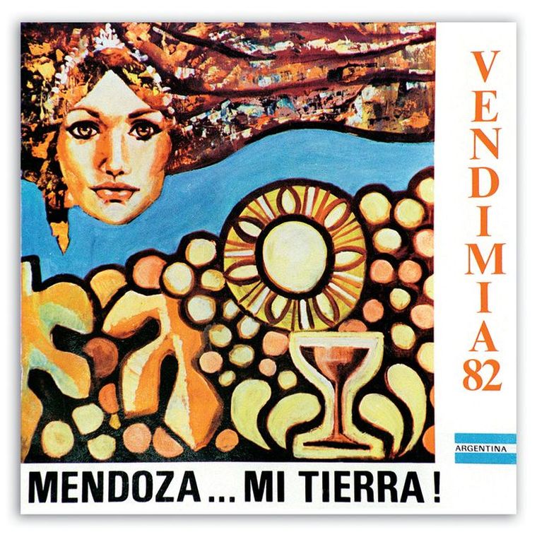 Rostro femenino, sol y racimos construyen una imagen emotiva que quedó en la memoria de la Vendimia. Rostro femenino, sol y racimos construyen una imagen emotiva que quedó en la memoria de la Vendimia.