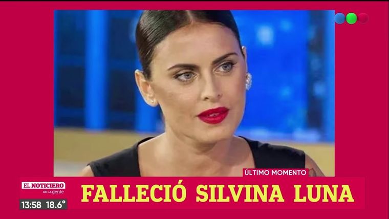 Los programas informativos y de espectáculos cubrieron el fallecimiento de Silvina Luna Foto: Captura TV
