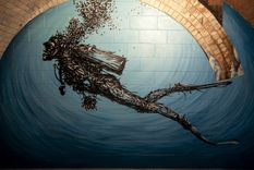 fascinantes murales hechos con lineas fascinantes murales hechos con lineas