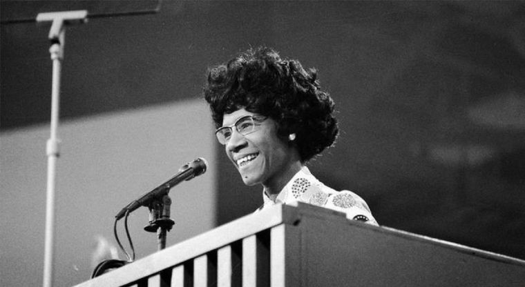 Shirley Chisholm se postuló como precandidata a la presidencia por el Partido Demócrata en 1972. Foto: Getty Images