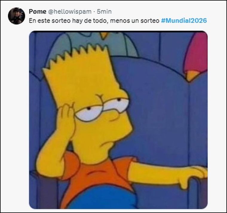 Las redes se llenaron de memes durante el sorteo del Mundial 2026. Las redes se llenaron de memes durante el sorteo del Mundial 2026.