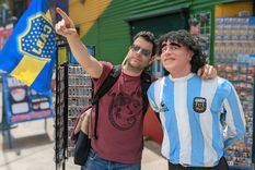 Javi López en La Boca. Javi López en La Boca.