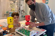 el emotivo encuentro entre juan martin del potro e isi, el pequeno que necesita un corazon para seguir viviendo