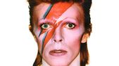 El rostro de David Bowie en la icónica foto de la tapa del disco Aladdin Sane (1973). El rostro de David Bowie en la icónica foto de la tapa del disco Aladdin Sane (1973).