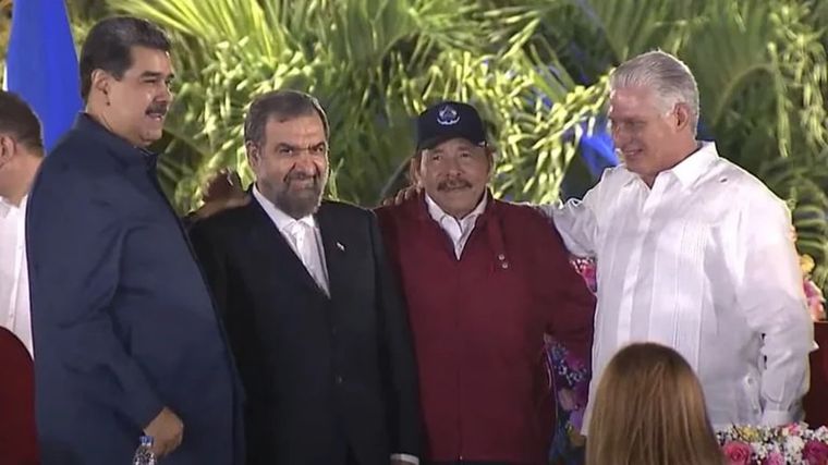 Foto: Rezai durante la asunción presidencial de Daniel Ortega.