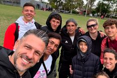 Martín Demichelis reapareció en River.