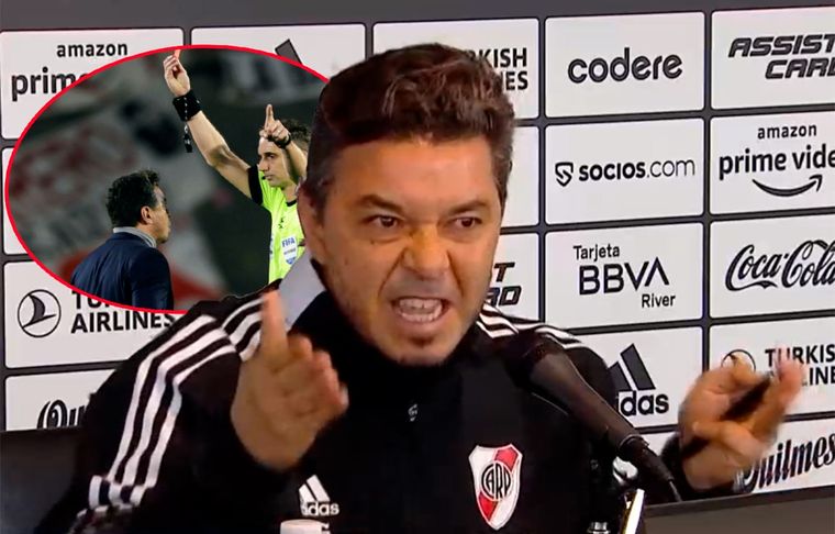 Marcelo Gallardo explicó por qué insultó a Lamolina en River-Godoy Cruz y no se mostró arrepentido.