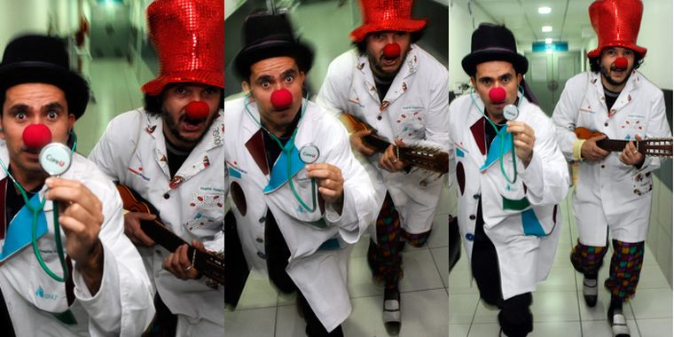 Emergencia de Sonrisas, los payasos del Fleming. Foto: Alf Ponce / MDZ