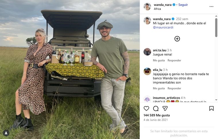 Wanda desarchivó posteos del 2021 y 2022 donde aparece junto a Icardi. Wanda desarchivó posteos del 2021 y 2022 donde aparece junto a Icardi.