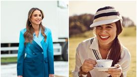 Rania de Jordania y Pippa Middleton Foto: Instagrams: @queenrania / @pippamiddleton.style
