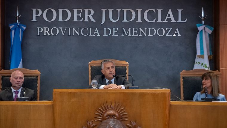 El gobernador Alfredo Cornejo en el inicio del año judicial Foto: Gobierno