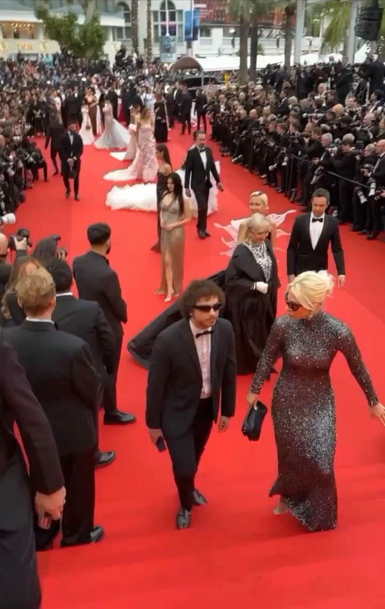 El paso de Paola por la red carpet de Cannes 2024. Foto: Gentileza