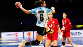 La mendocina Ayelén García, en acción. La mendocina Ayelén García, en acción.