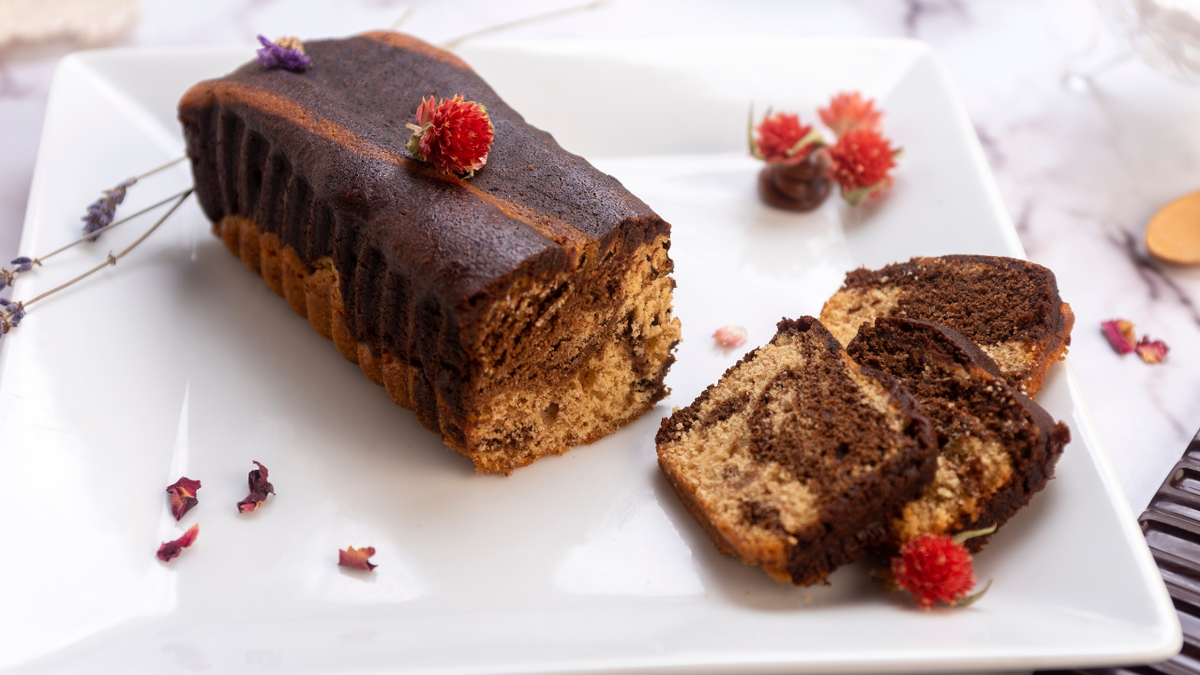 Budín marmolado de vainilla y chocolate: una receta casera irresistible