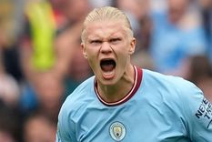 Erling Haaland asombra por sus goles en el Manchester City, y también por su dieta carnívora. Foto: Instagram
