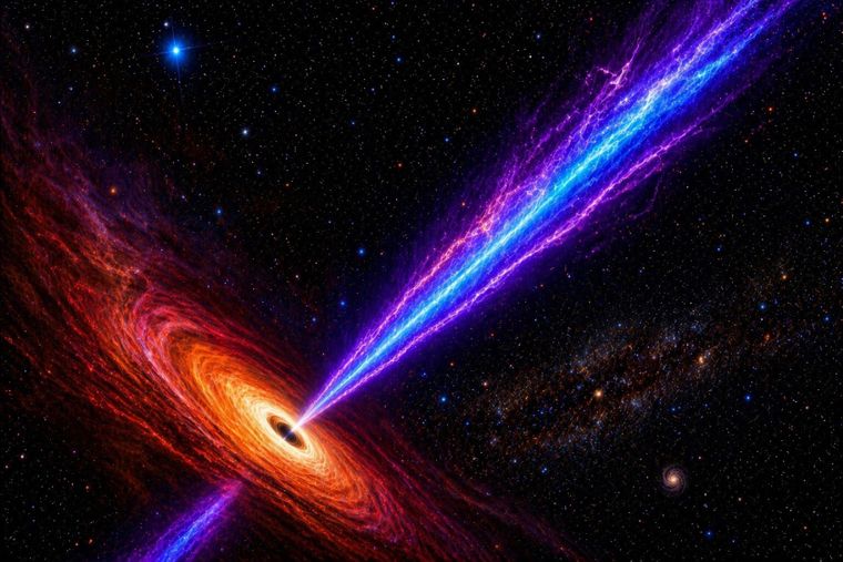 El descubrimiento involucra la observación de agujeros negros supermasivos. Foto Dpa