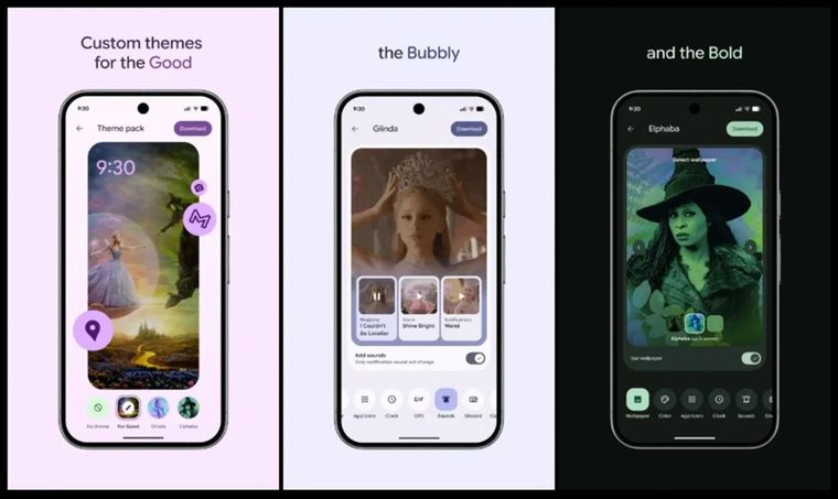 La app “Paquetes de temas” permite cambiar íconos, sonidos y fondos de pantalla con un solo toque. La app “Paquetes de temas” permite cambiar íconos, sonidos y fondos de pantalla con un solo toque.
