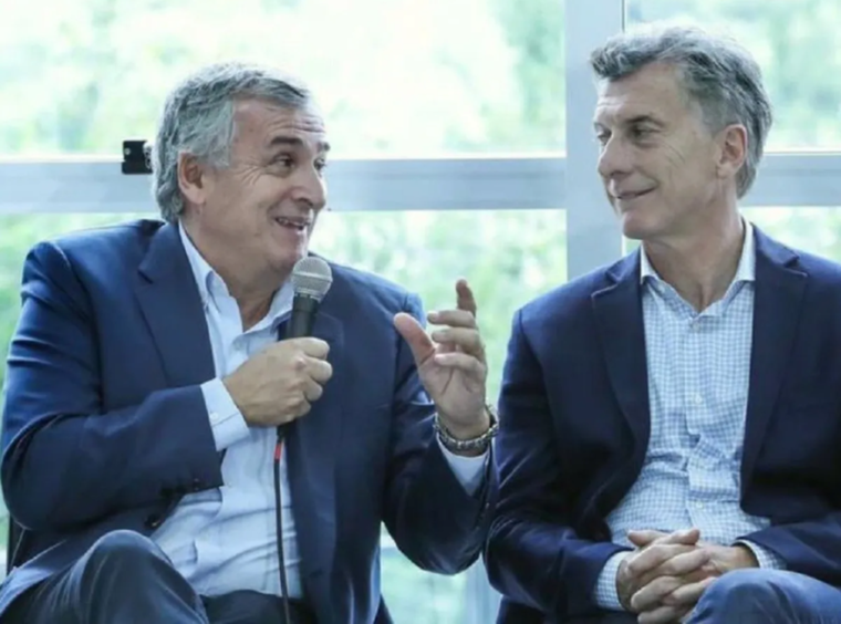 Gerardo Morales y Mauricio Macri quedaron en veredas totalmente opuestas Foto: Prensa Jujuy