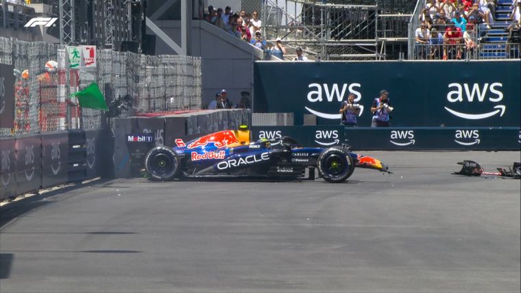 Isack Hadjar protagonizó un fuerte accidente en la primera práctica del GP de Mónaco.
