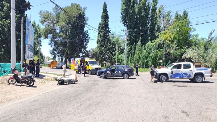 La joven motociclista conducía con una niña como acompañante.&nbsp;&nbsp;
