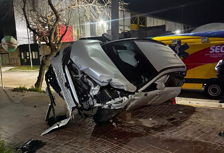 El choque sucedió en la esquina de Colón y Hualpa, en Godoy Cruz.&nbsp;