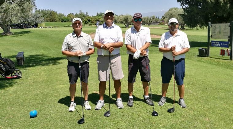 José Alonso, Enrique Segura, Omar Flores y Daniel Ochoa, algunos de los participantes del torneo. Foto: Juan Borsani/MDZ