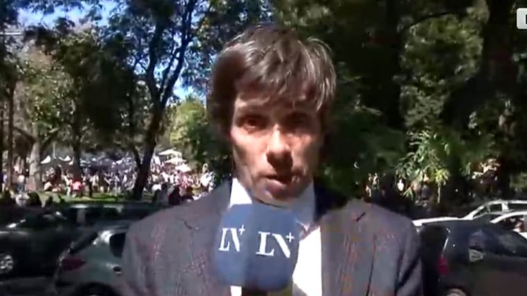 Robertito vivió un insólito momento.&nbsp;