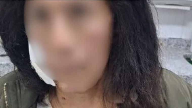 La turista que fue atacada cuando iba en un taxi.&nbsp;