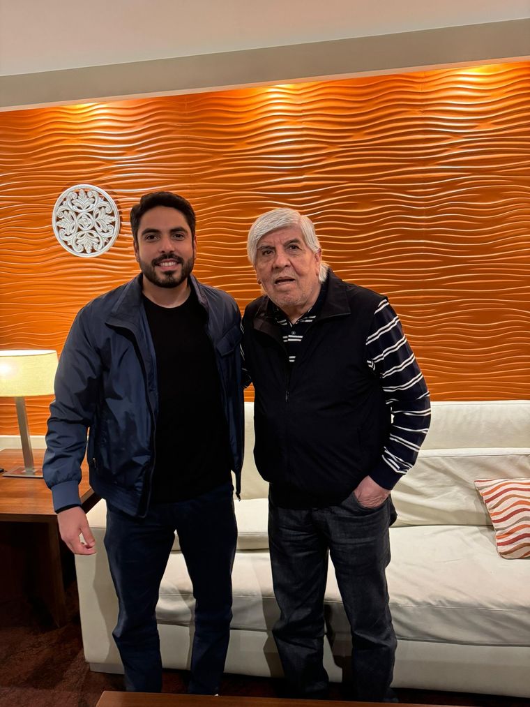 Huguito y Hugo Moyano. Foto: X Huguito Moyano