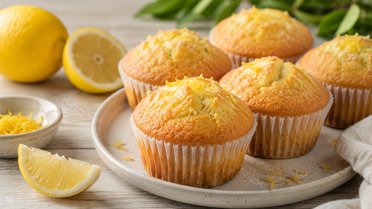 Receta para que tus muffins de limón sean perfectos Receta para que tus muffins de limón sean perfectos