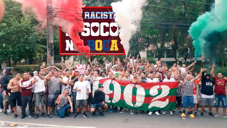 La barra del Fluminense amenazó a los hinchas de Boca que viajen a Rio de Janeiro