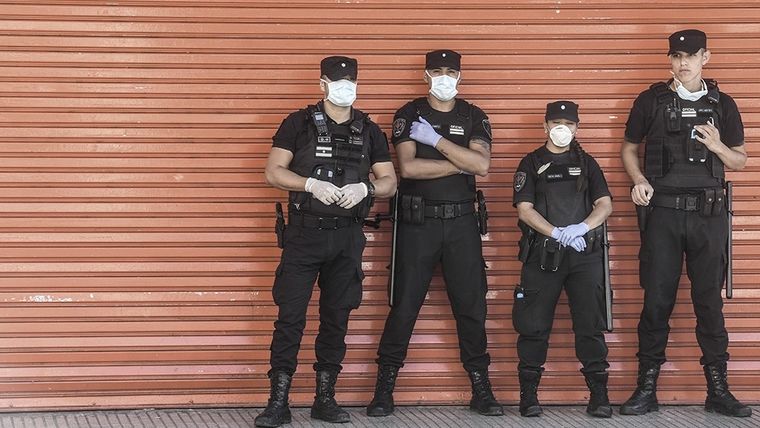 policía Télam Desde el Ministerio Público Fiscal dicen que es urgente aplicar penas ejemplares. Foto: Télam.