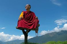 En 2009 Rinpoche se convirtió en el maestro espiritual más joven de Bután. Foto: SCOTT A WOODWARD En 2009 Rinpoche se convirtió en el maestro espiritual más joven de Bután. Foto: SCOTT A WOODWARD