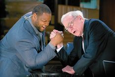 Ndamukong Suh y Warren Buffett. Foto: Sun Sentinel (sun-sentinel.com)