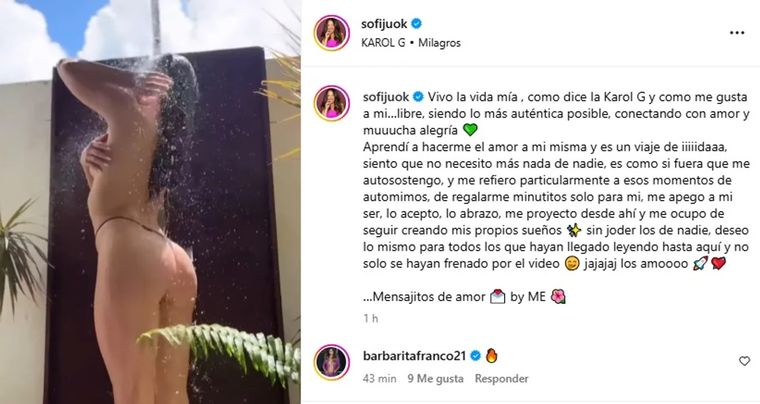 La modelo compartió en sus redes algunas reflexiones sobre su crecimiento personal además de las imágenes de alta tensión. La modelo compartió en sus redes algunas reflexiones sobre su crecimiento personal además de las imágenes de alta tensión.