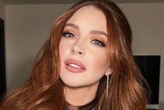 Lindsay Lohan mostró su pancita por primera vez. Foto: ARCHIVO
