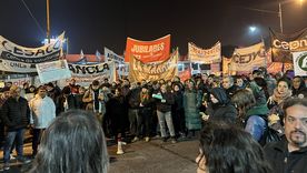 La manifestación en Panamericana. La manifestación en Panamericana.