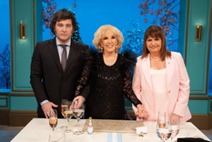 Javier Milei y Patricia Bullrich junto a Mirtha Legrand Foto: @mirthalegrand