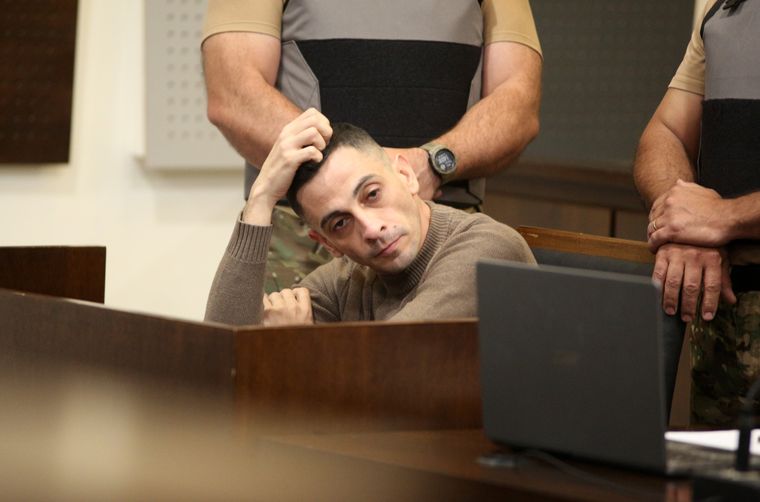 Franco Nicolás Cuello durante el juicio por jurados que decidió su futuro.&nbsp;