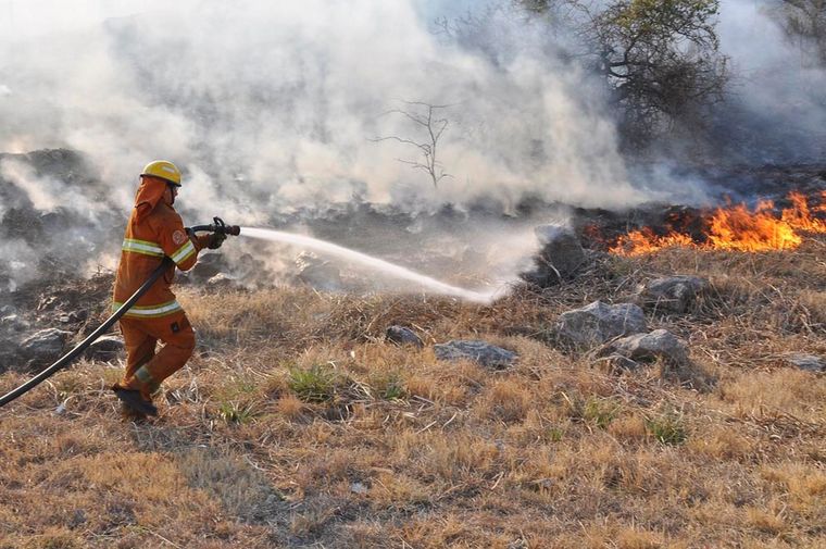 En el primer semestre de 2023 se quemaron en todo el territorio cordobés unas 7.645 hectáreas Foto: Gobierno de la provincia de Córdoba