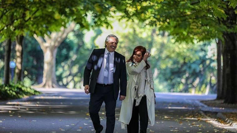 Alberto Fernández y Cristina Kirchner se reunieron el sábado en la quinta de Olivos.