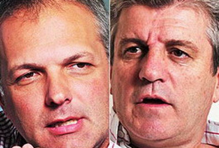 Ahora Buzzi (a la izquierda aventaja levemente a Eliceche. Foto: gentileza