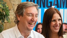 Emir Félix y Marisa Uceda, dirigentes del peronismo. Emir Félix y Marisa Uceda, dirigentes del peronismo.