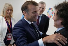 Javier Milei y Emmanuel Macron.