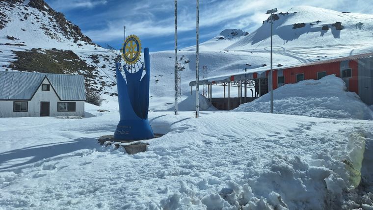 Complejo fronterizo de Chile en el paso Pehuenche.