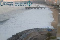 marejadas en vivo: asi amanece en vina del mar con estado de alerta
