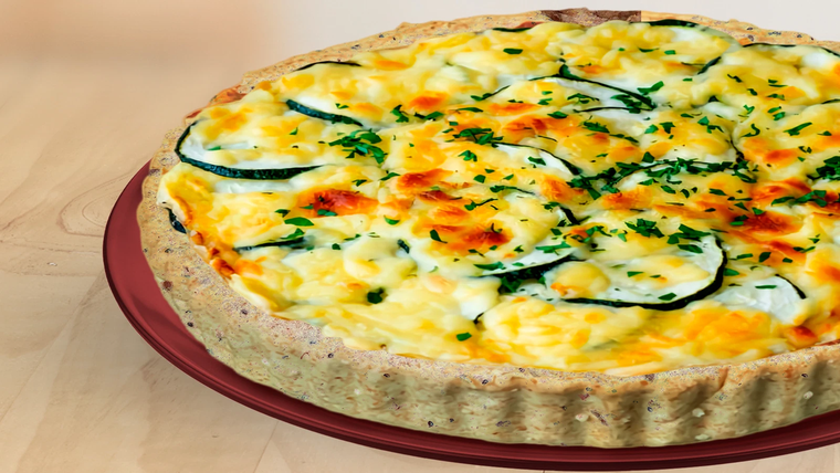 La receta más fácil y rica de tarta de zucchini y queso. La receta más fácil y rica de tarta de zucchini y queso.