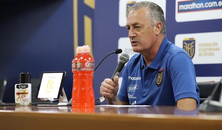 Gustavo Alfaro El argentino Gustavo Alfaro, entrenador del seleccionado de fútbol de Ecuador. Foto: @LaTri