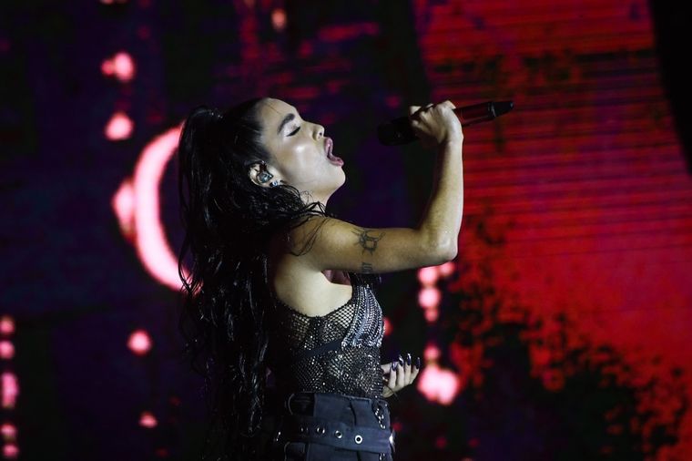 Lali se pronunció sobre el escenario del Cosquín Rock Foto: Télam