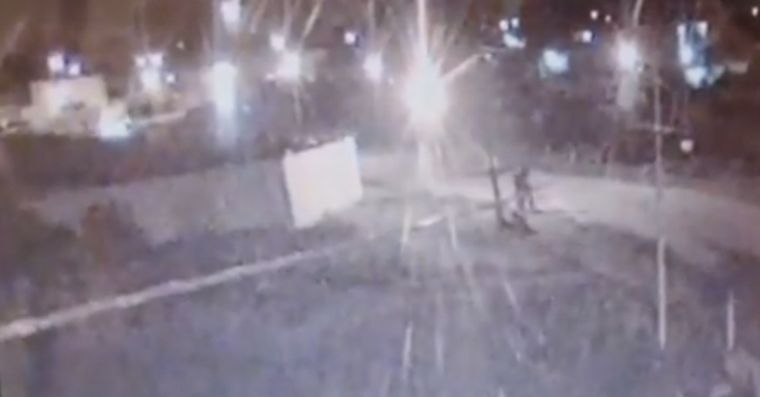 Las cámaras registraron el hecho